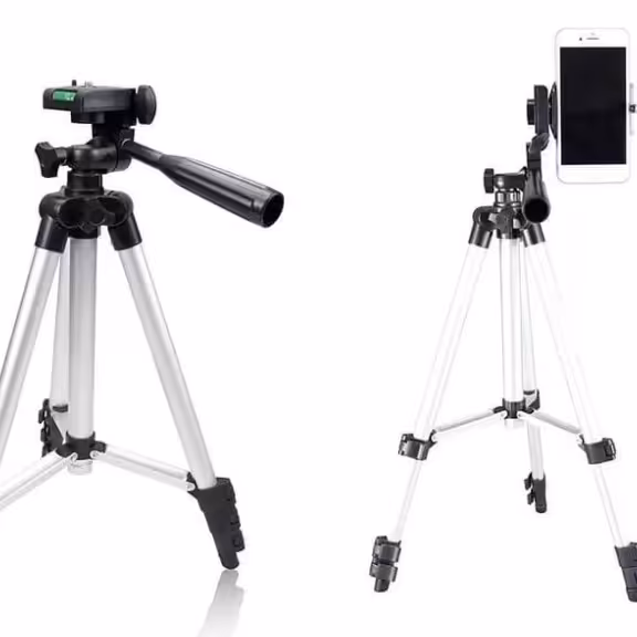 سه پایه آلومینیومی گوشی و دوربین، 1متر و 10سانت،