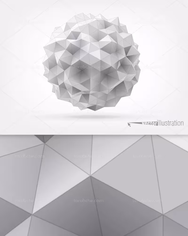 وکتور گوی چند وجهی | گرافیک با طعم تربچه