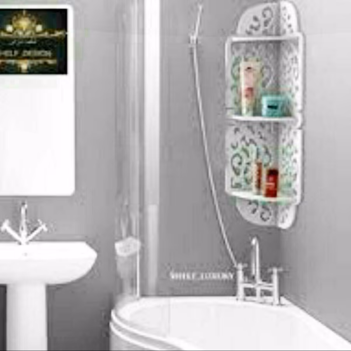 شلف کنج حمام 3طبقه (پس کرایه)