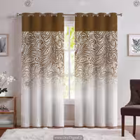پرده پانچ رنگ دارچینی SA-2932