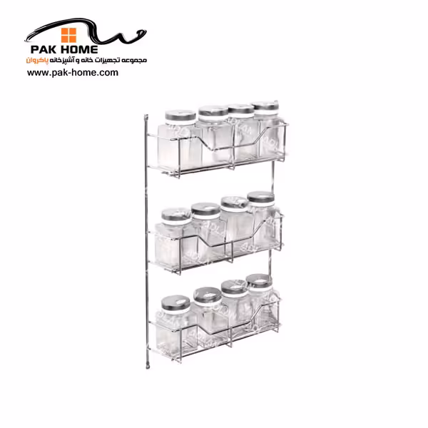 جا ادویه قوطی شیشه ای مدل A827 آدلان