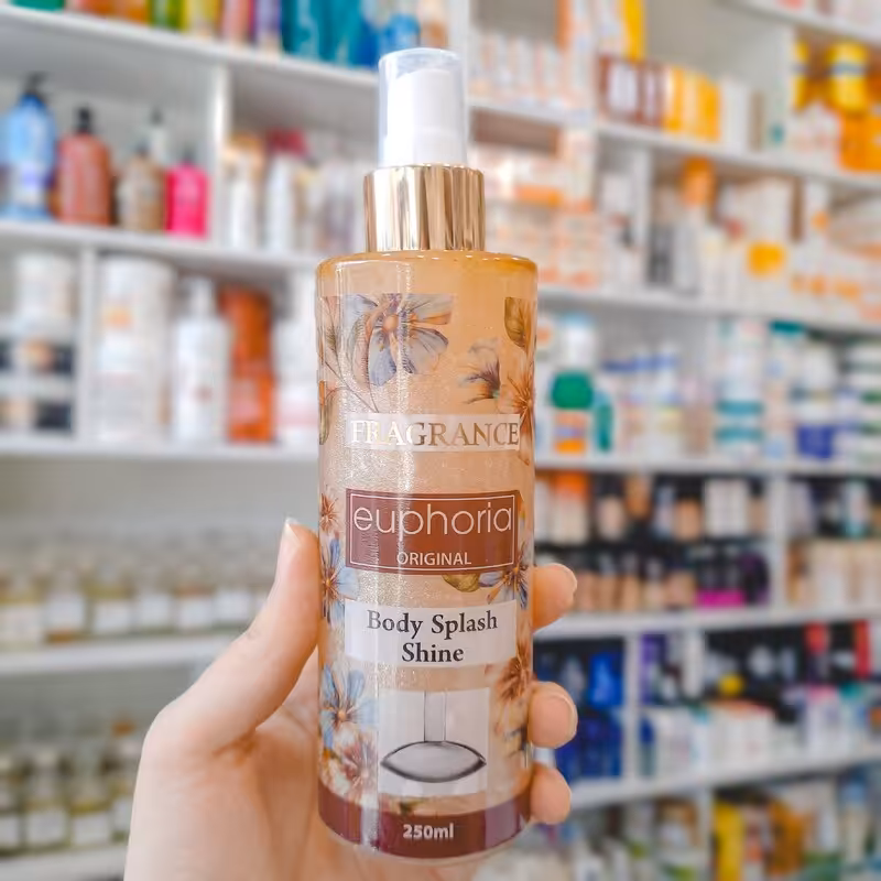بادی اسپلش زنانه شاین دار فرگرنس رایحه ایفوریا ماندگاری بالا مناسب برای بدن حجم 250 میلی لیتر