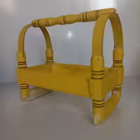 گهواره چوبی دست ساز رنگی 