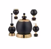 ست اکسسوری سرویس بهداشتی 5تکه DORITA مدل  BURRO CRYSTAL