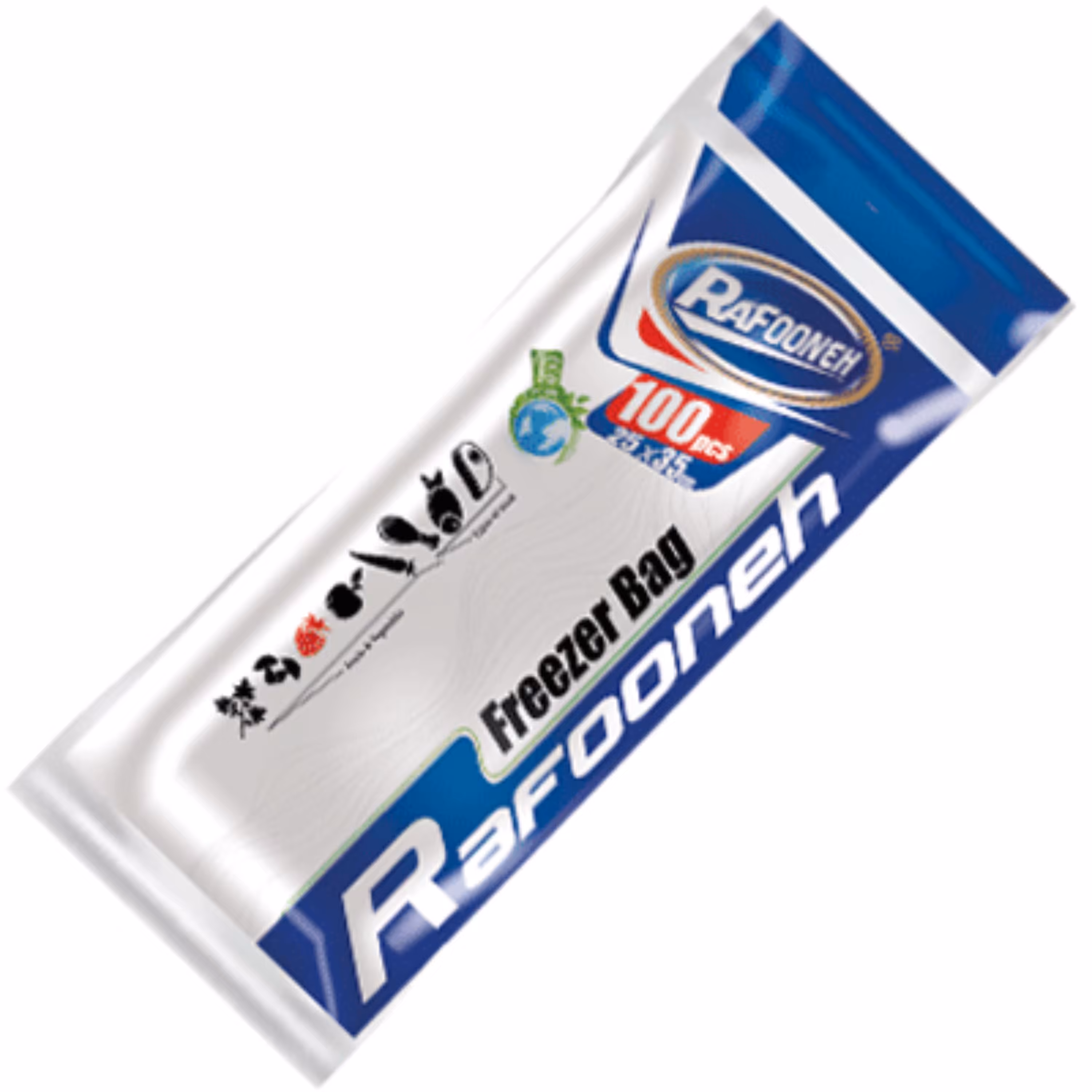 کیسه فریزر 100عددی 25در35 سانتی رافونه