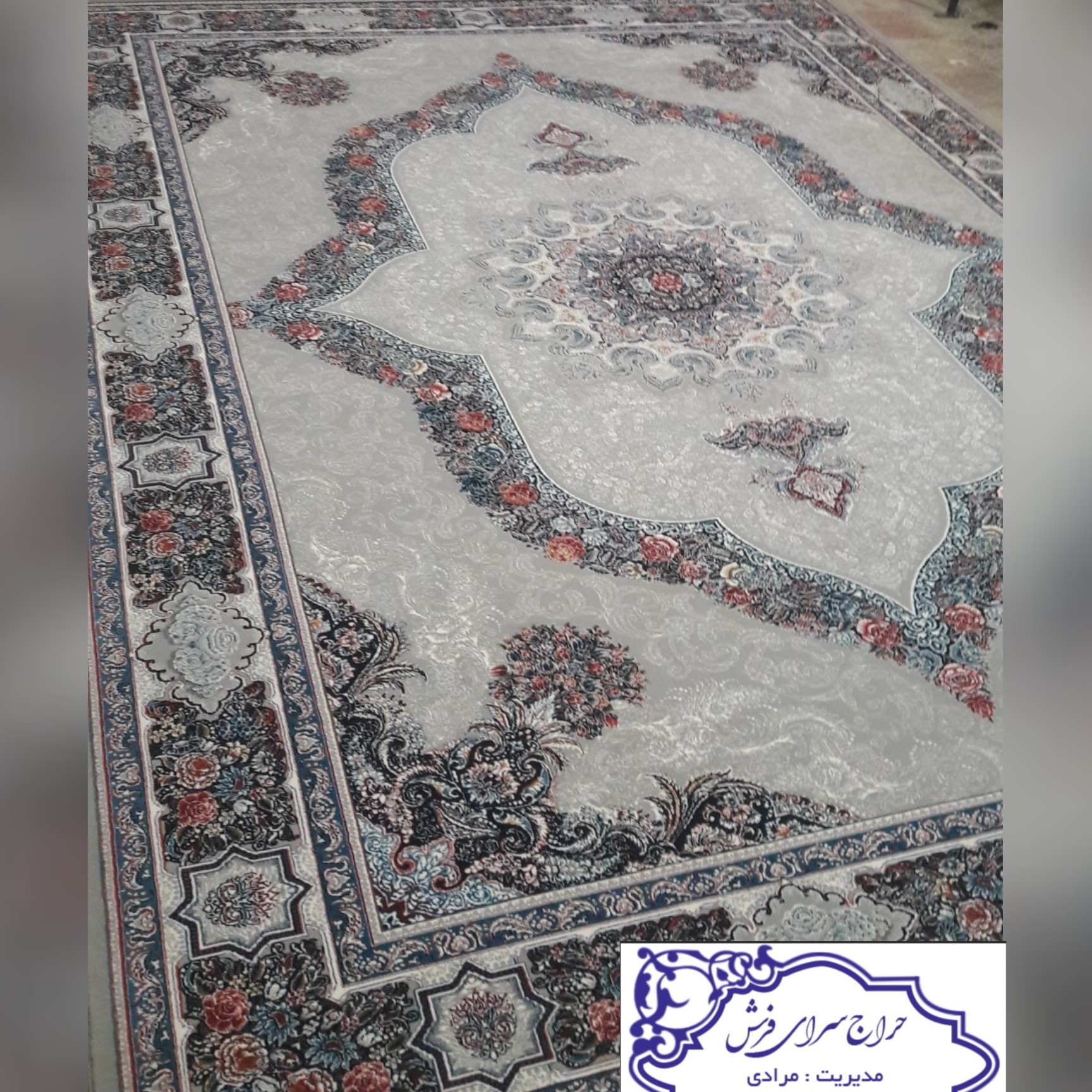 فرش کارینا روشن 12متری 700شانه تراکم 2550 نخ اکرلیک کیفیت عالی 8رنگ