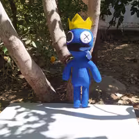 عروسک رینبو فرندز rainbow friends مدل blue رنگ آبی 40 سانتیمتر 