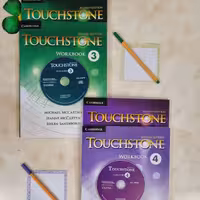 کتاب آموزش زبان انگلیسی تاچ استون3 و 4(Touch Stone) ویرایش دوم (Second Edi) رحلی