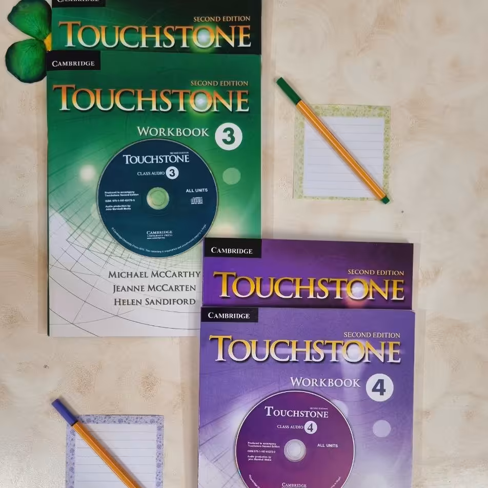 کتاب آموزش زبان انگلیسی تاچ استون3 و 4(Touch Stone) ویرایش دوم (Second Edi) رحلی