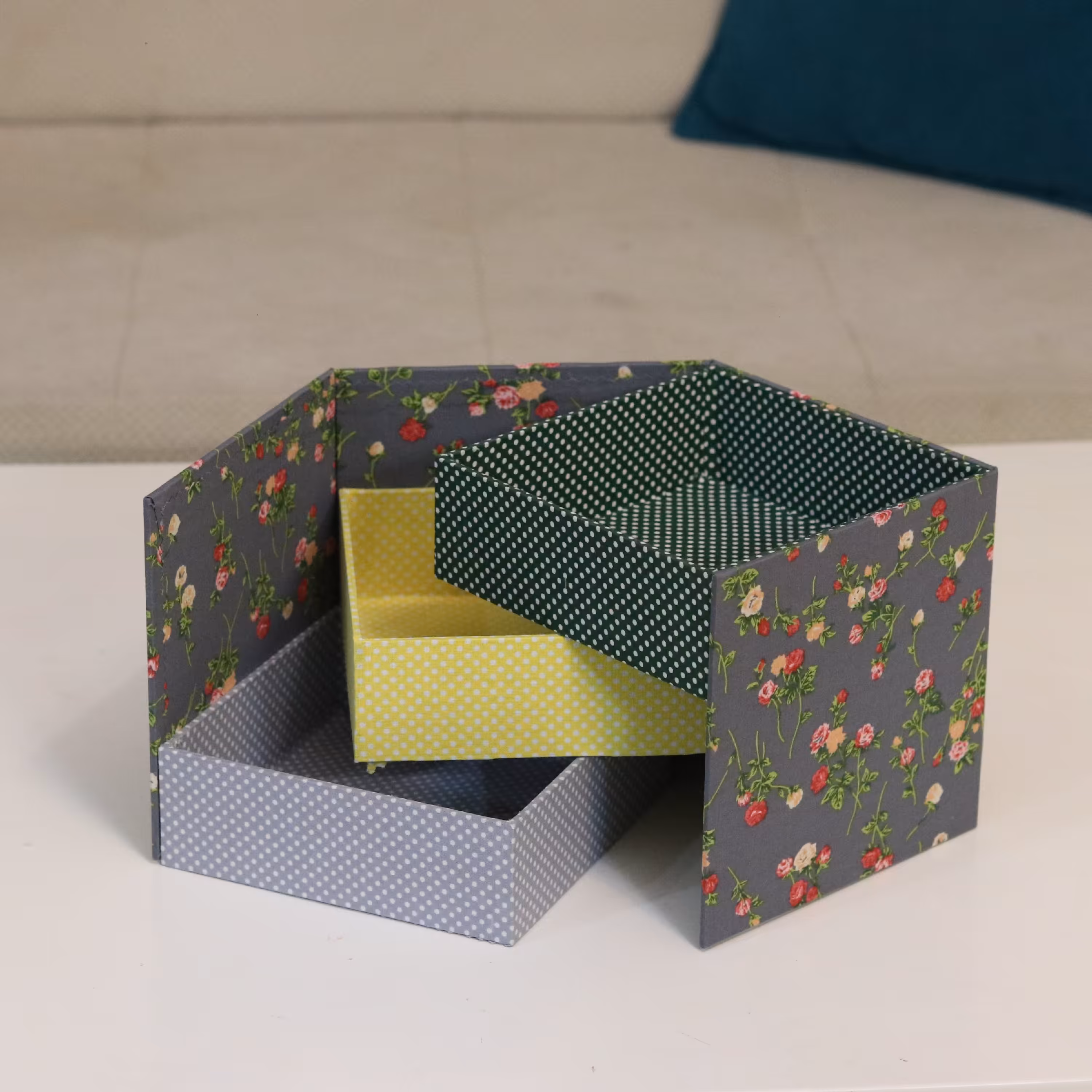 جعبه چوبی سه طبقه گلگلی 3