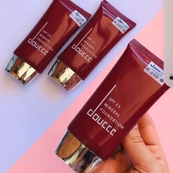 کرم پودر دوسه تیوپی قرمز کدر