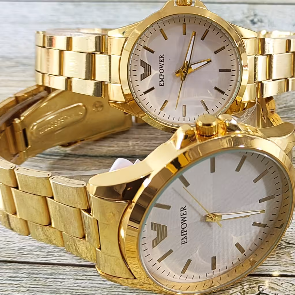 ساعت ست امپاور EMPOWERجنس بدنه و بند فلزی جنس شیشه معدنی نوع قفل کلیپسی
