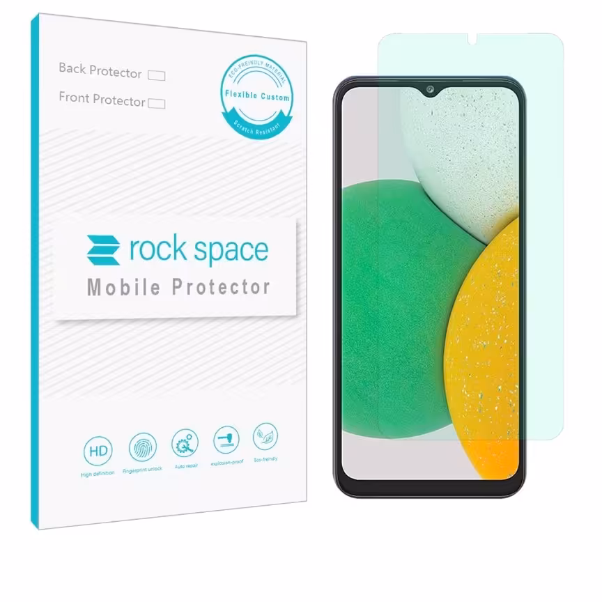  گلس سامسونگ A03 Core مدل نانو هیدروژل گرین لایت برند راک اسپیس