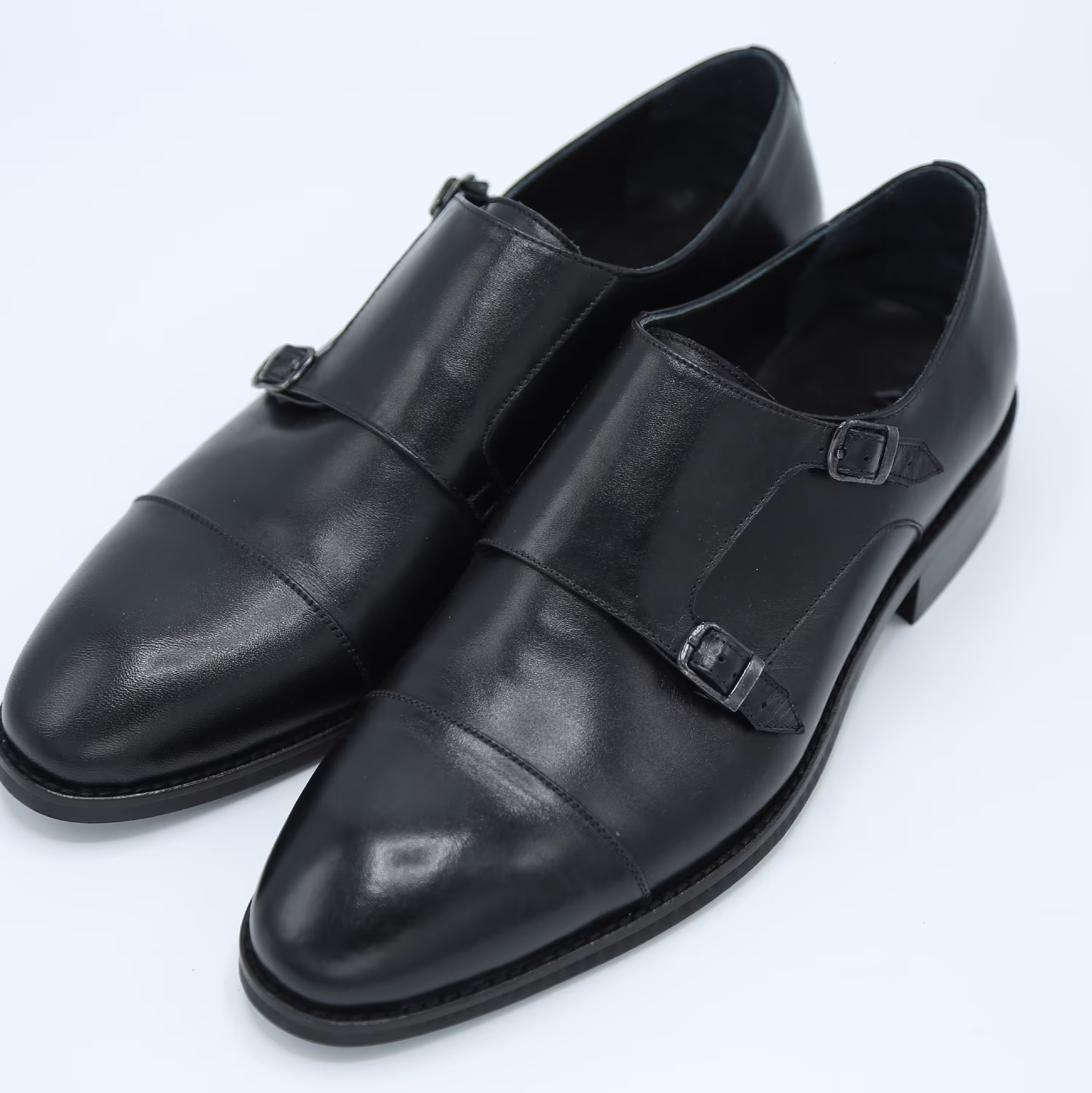 کفش مجلسی  چرم طبیعی سگکدار مشکی