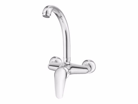 شیر ظرفشویی دیواری شودر مدل سان کروم