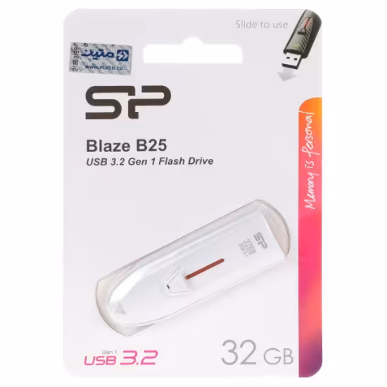 فلش مموری سیلیکون پاور مدل B25 USB3.2 ظرفیت 32 گیگابایت