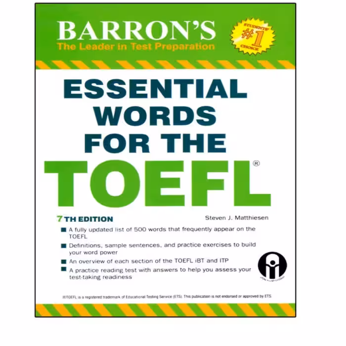 کتاب Essential  Words For  The TOEFL اثر .Matthiesen  Steven J 