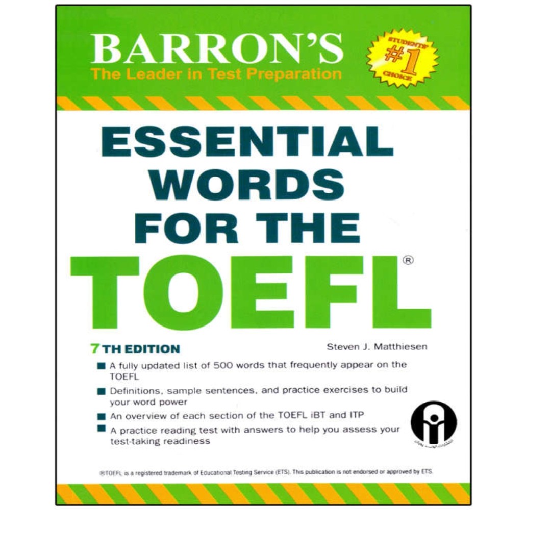 کتاب Essential Words For The TOEFL اثر .Matthiesen Steven J