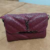 کیف زنانه YSL زرشکی مخصوص جاهای خاص