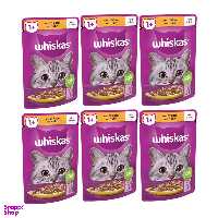 پوچ گربه ویسکاس مدل Chicken وزن 85 گرم مجموعه 6 عددی
