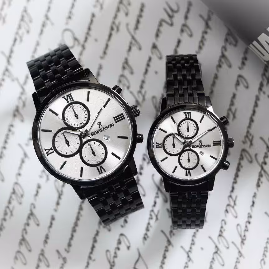 ست زنونه مردونه رومانسون فوق شیک باجعبه و باتری Romanson 