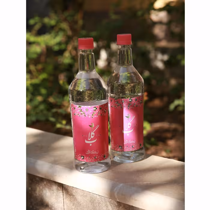 گلاب نیک نژاد دو آتیشه یک لیتر گلاب قمصر
