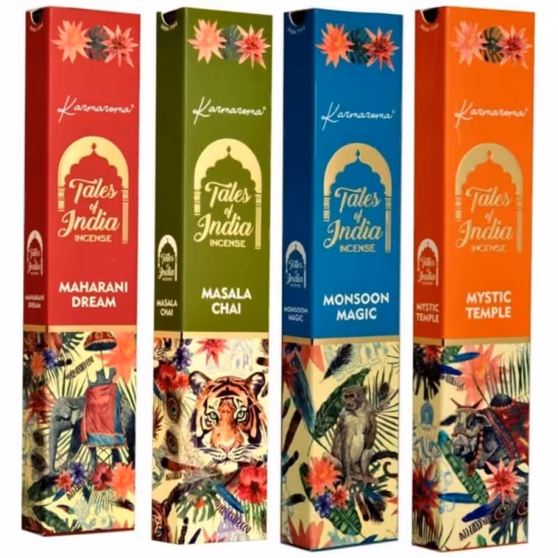 عود دست ساز ایندیا مجموعه 4 رایحه