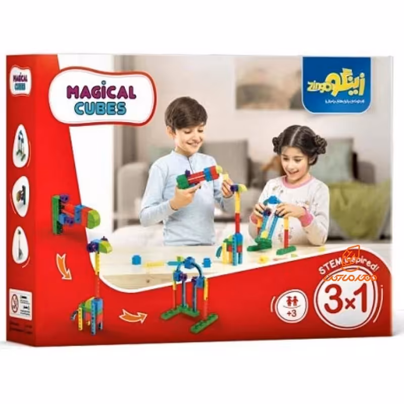 بازی فکری مکعب های جادویی 1*3 22 قطعه زینگو