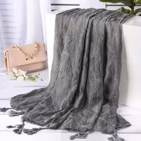 شال سوپر نخ سه بعدی وارداتی طوسی و نوک مدادی
قواره 2 در 80
کیفیت کار عالی ایستایی فوق  العاده