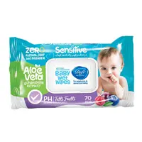 دستمال مرطوب پاکتی دافی مدل SENSETIVE بسته 70 عددی