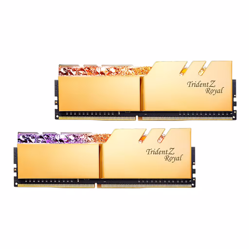رم دسکتاپ 4000 مگاهرتز CL19 جی اسکیل مدل Trident Z Royal Gold ظرفیت 32 گیگابایت