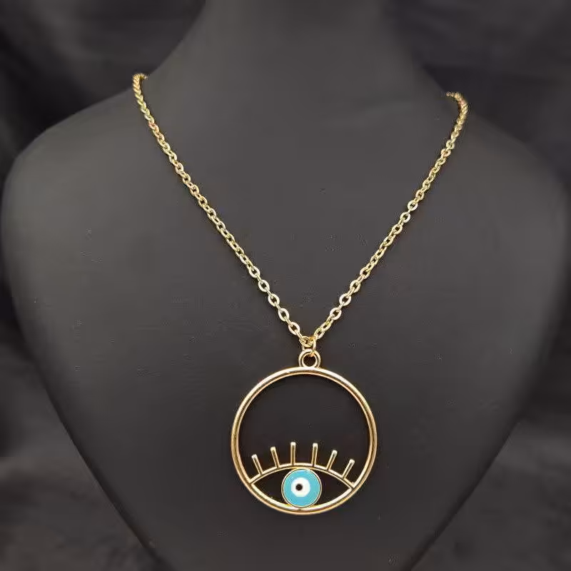 گردنبند استیل چشم نظر مدل 812