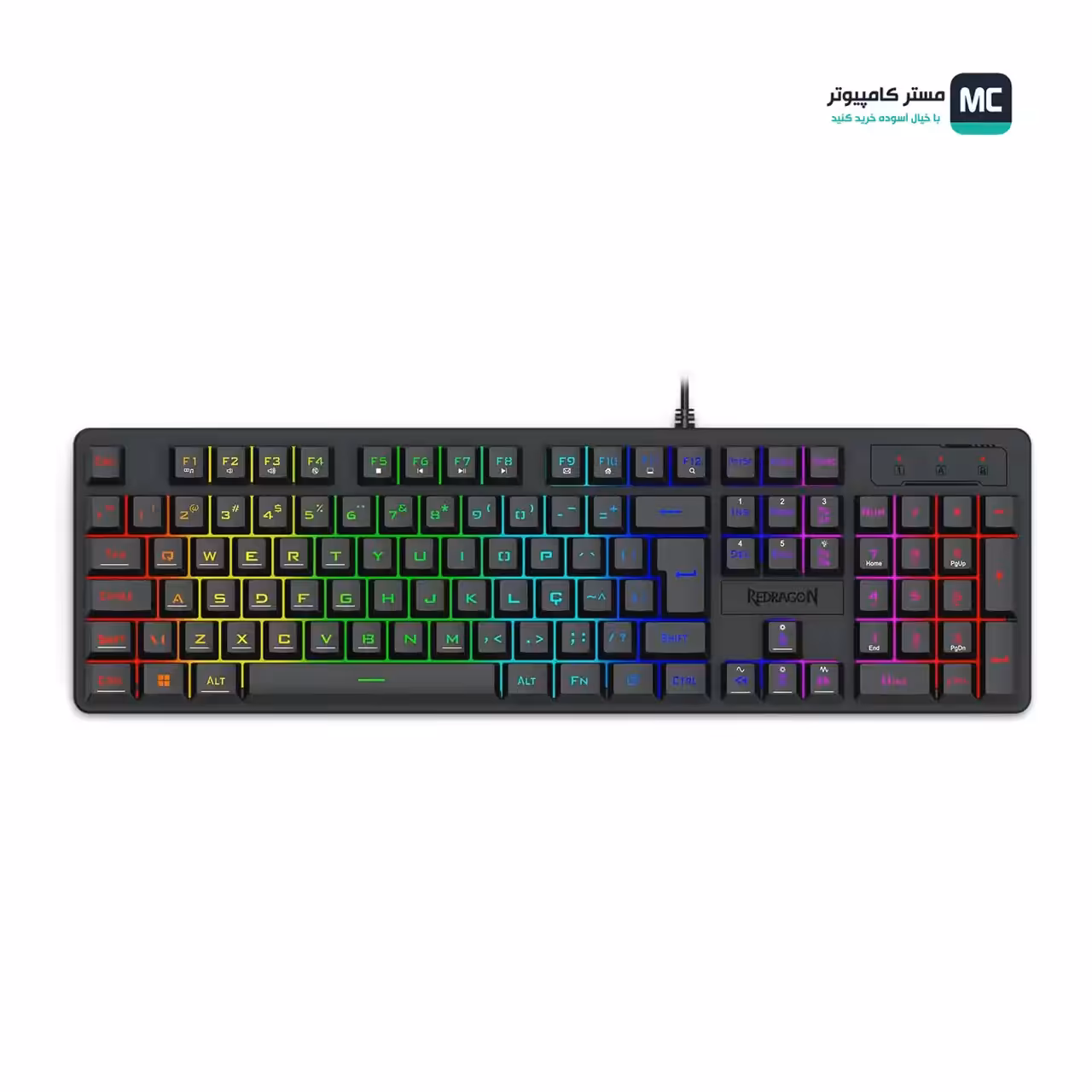 قیمت و خرید کیبورد گیمینگ ردراگون Netherbane K521 Rainbow