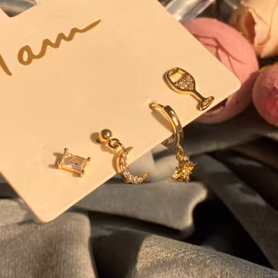 پک گوشواره اکسسوری دخترانه بدلیجات و زیورالات برای کادو تولد