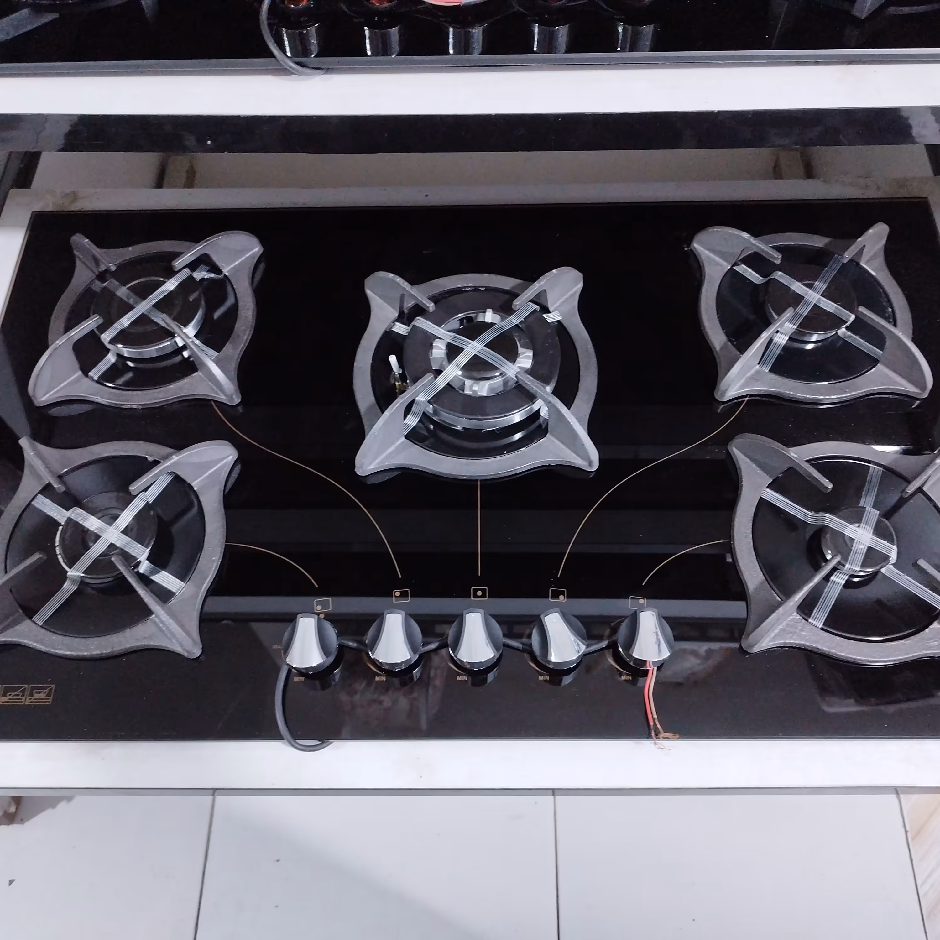 گاز صفحه ای شیشه ای سفارشی رئال مدل پادیسان ( گاز صفحه شیشه ای ضمانت دار )