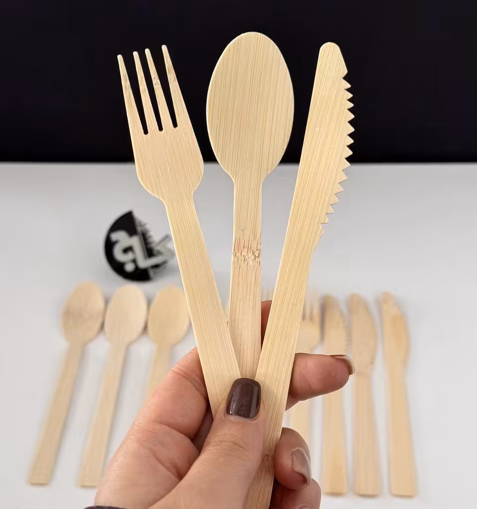 قاشق و چنگال بامبو