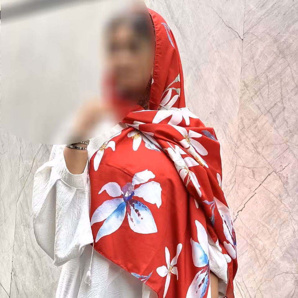 شال نخی چهارفصل گلدار