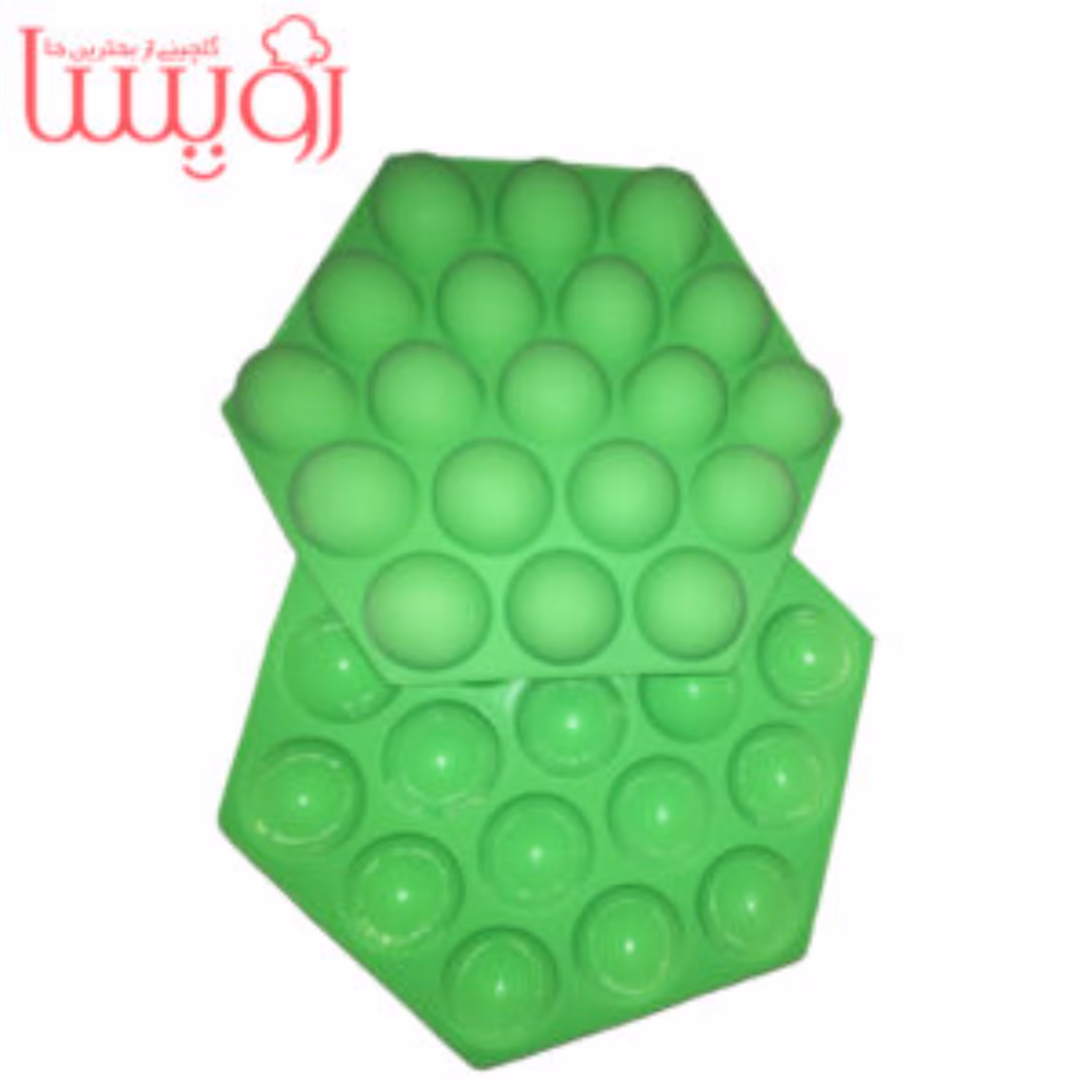 قالب سیلیکونی نیمکره 19 خانه رویسا سبز