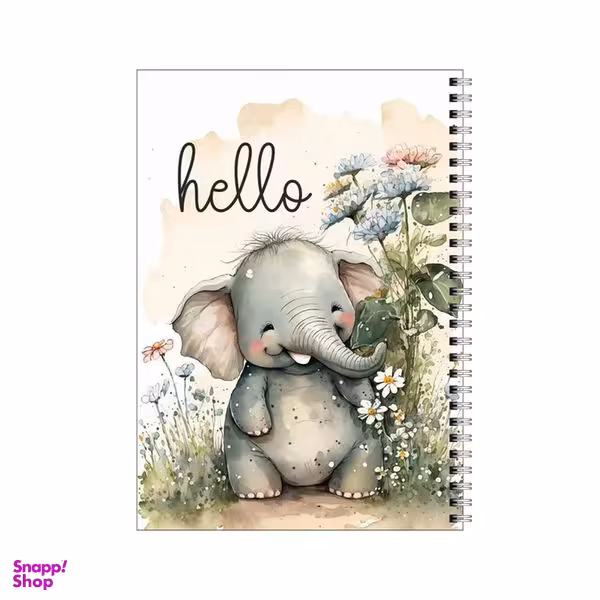 دفتر مشق 100 برگ بامبیلیپ طرح فیل مودب کد 1396308