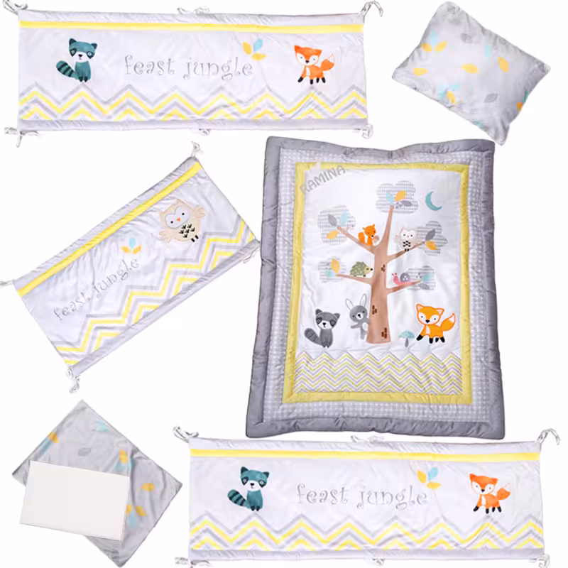 سرویس روتختی نوزاد 7 تکه طرح جنگل پلی گرو Playgro