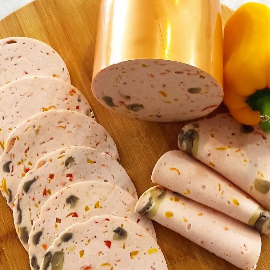 کالباس مرغ و قارچ خانگی یک کیلویی