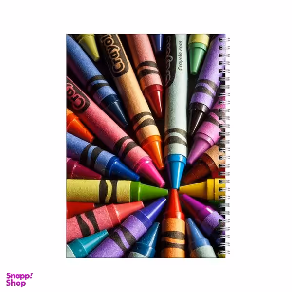 دفتر مشق 80 برگ بامبیلیپ طرح پترن مداد شمعی ها کد 6277875