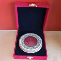 پک کادویی زعفران خاتم با جعبه مخمل