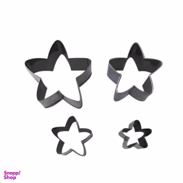 کاتر شیرینی بهگز طرح ستاره مجموعه 4عددی