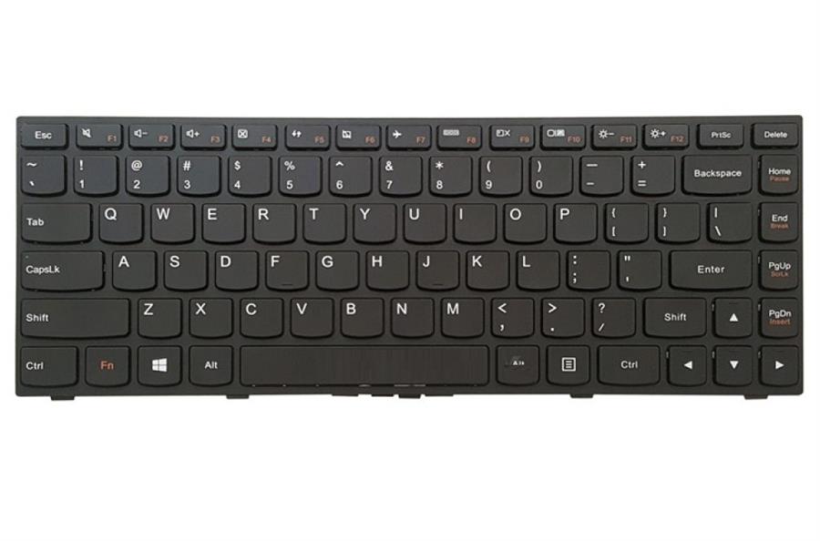 کیبورد لپ تاپ لنوو مدل Ideapad G40-70 مشکی با فریم