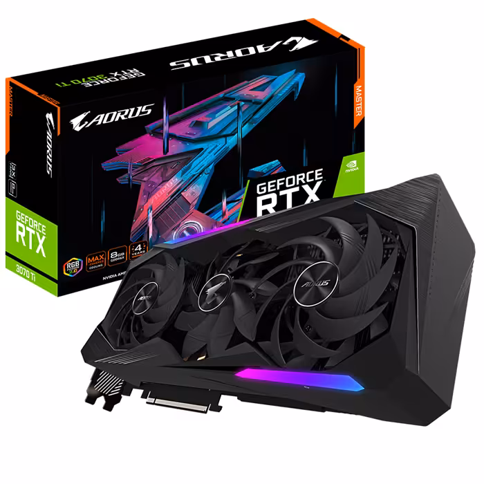 کارت گرافیک گیگابایت AORUS GeForce RTX 3070 Ti MASTER 8G LHR
