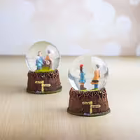 گوی چراغدار برفی دختر و پسر هاکان مد کد C6