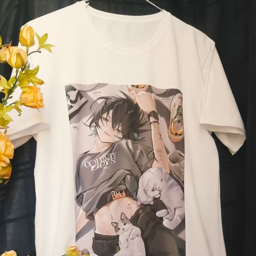 تی شرت سفید اسپان درجه یک همه سایز با طرح دلخواهتون