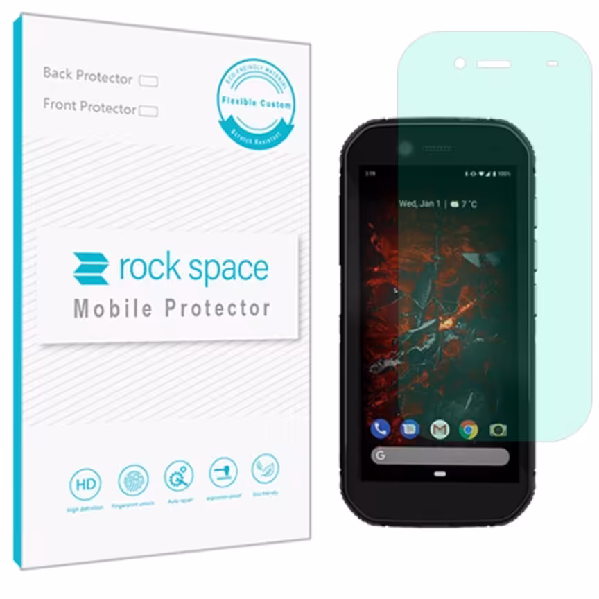 گلس کاترپیلار S42  مدل نانو هیدروژل گرین لایت برند راک اسپیس   