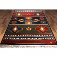 فرش ماشینی ساوین طرح نیایش سرمه ای